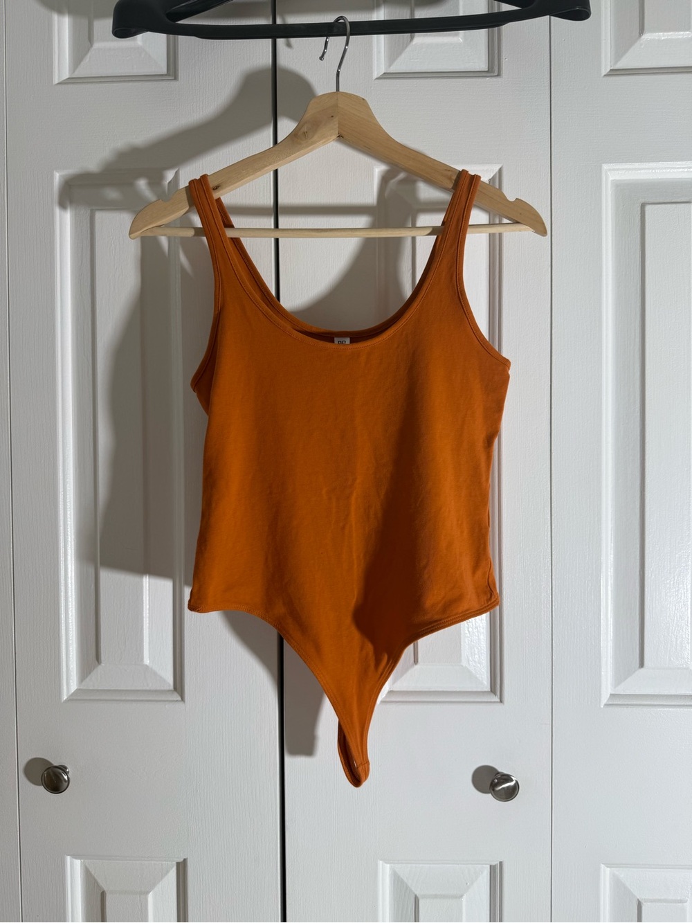 bp Orange Scoop Neck Tank Bodysuit